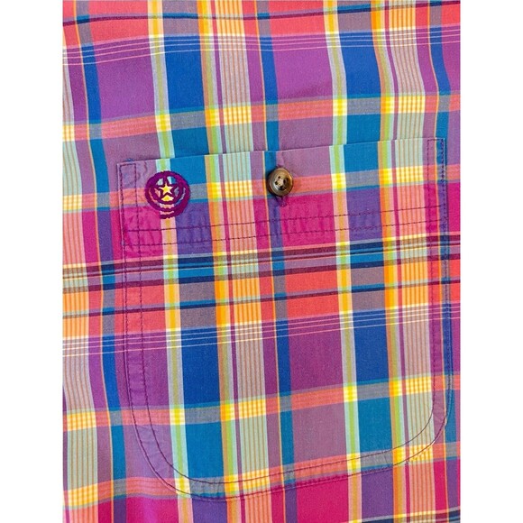 Wrangler George Straight Cowboy Cut Collection Short Sleeve Plaid Top Men's XXL - Picture 5 of 5